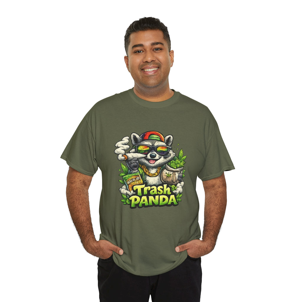 Trash Panda Graphic Tee — Funny Raccoon Streetwear Shirt