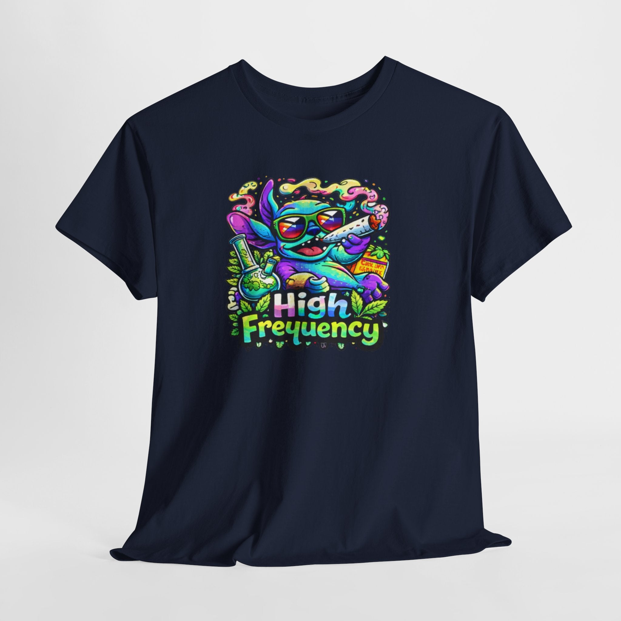 Psychedelic Cat 'High Frequency' Graphic Tee