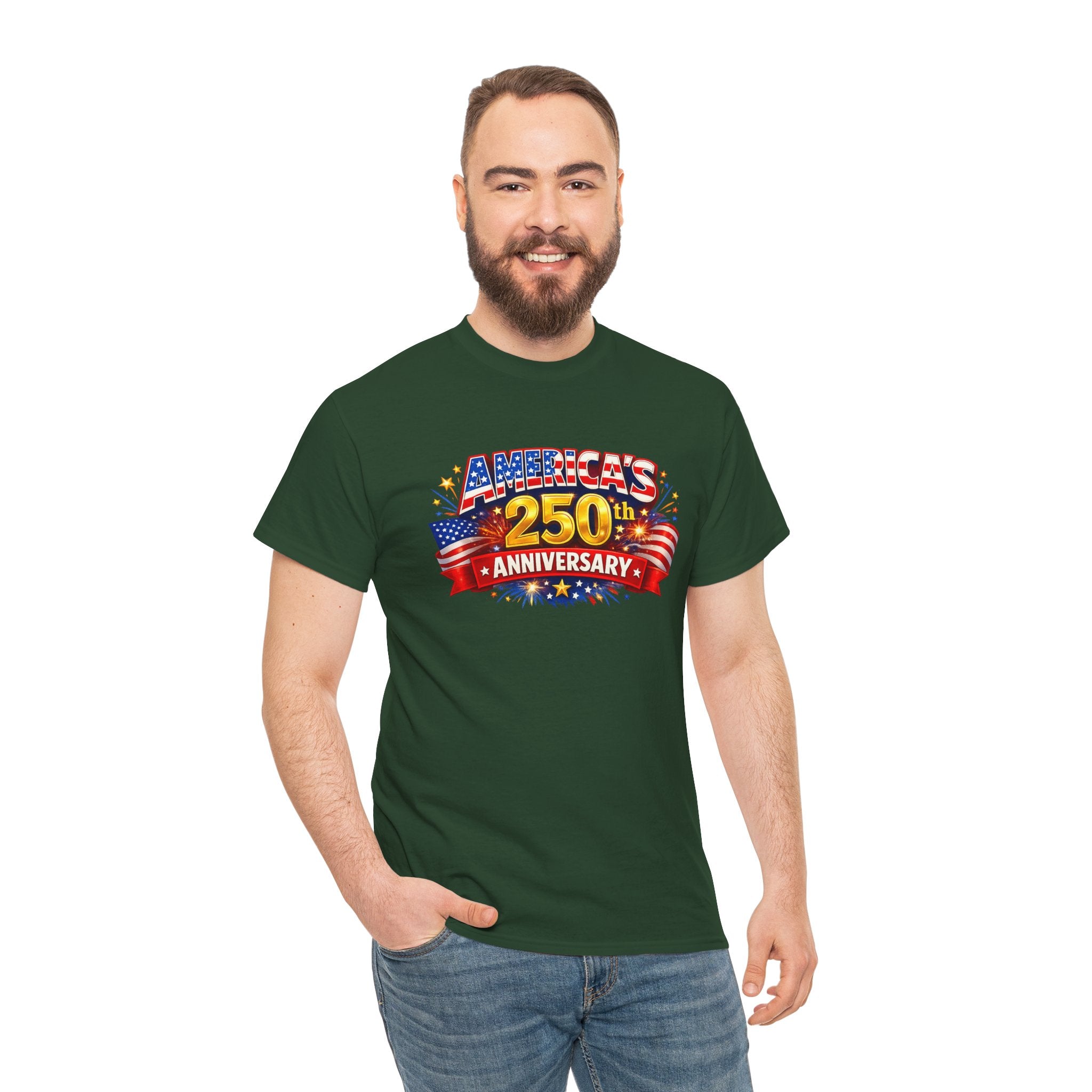 America's 250th Anniversary T-Shirt — Patriotic 4th of July Tee