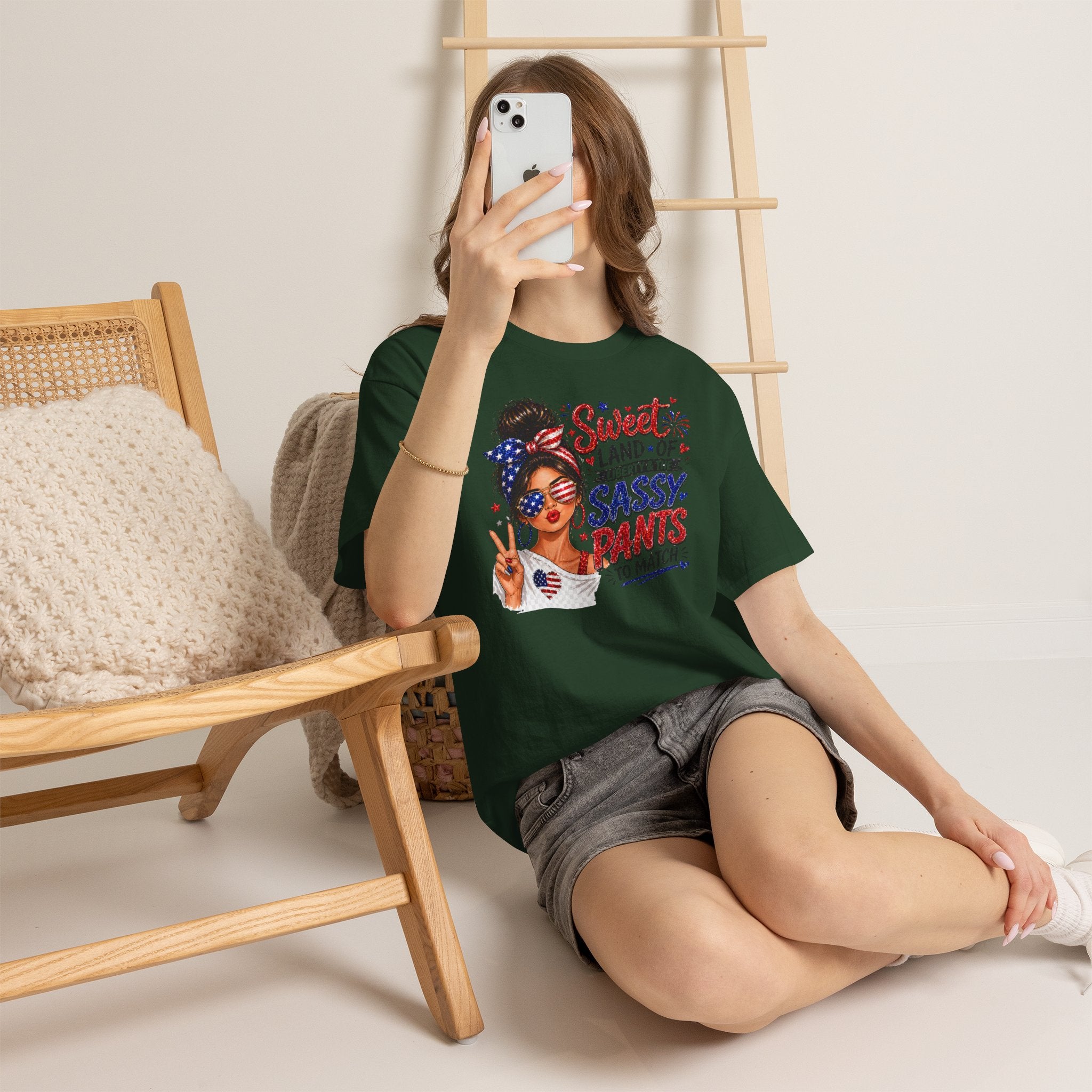 Patriotic 'Sweet Land of Liberty' Sassy Pants Tee