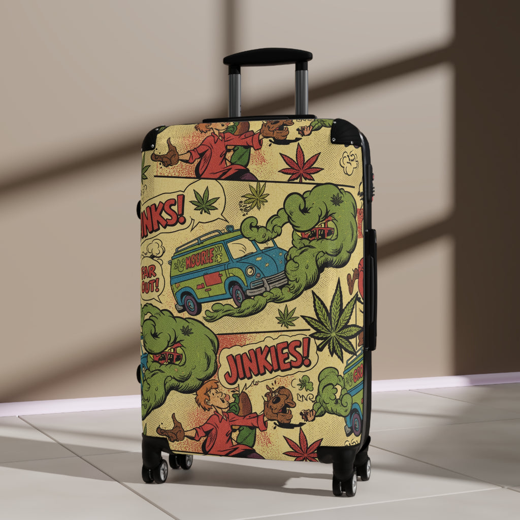 Retro Cartoon Van Suitcase – 'Jinkies!' Adventure Travel Luggage