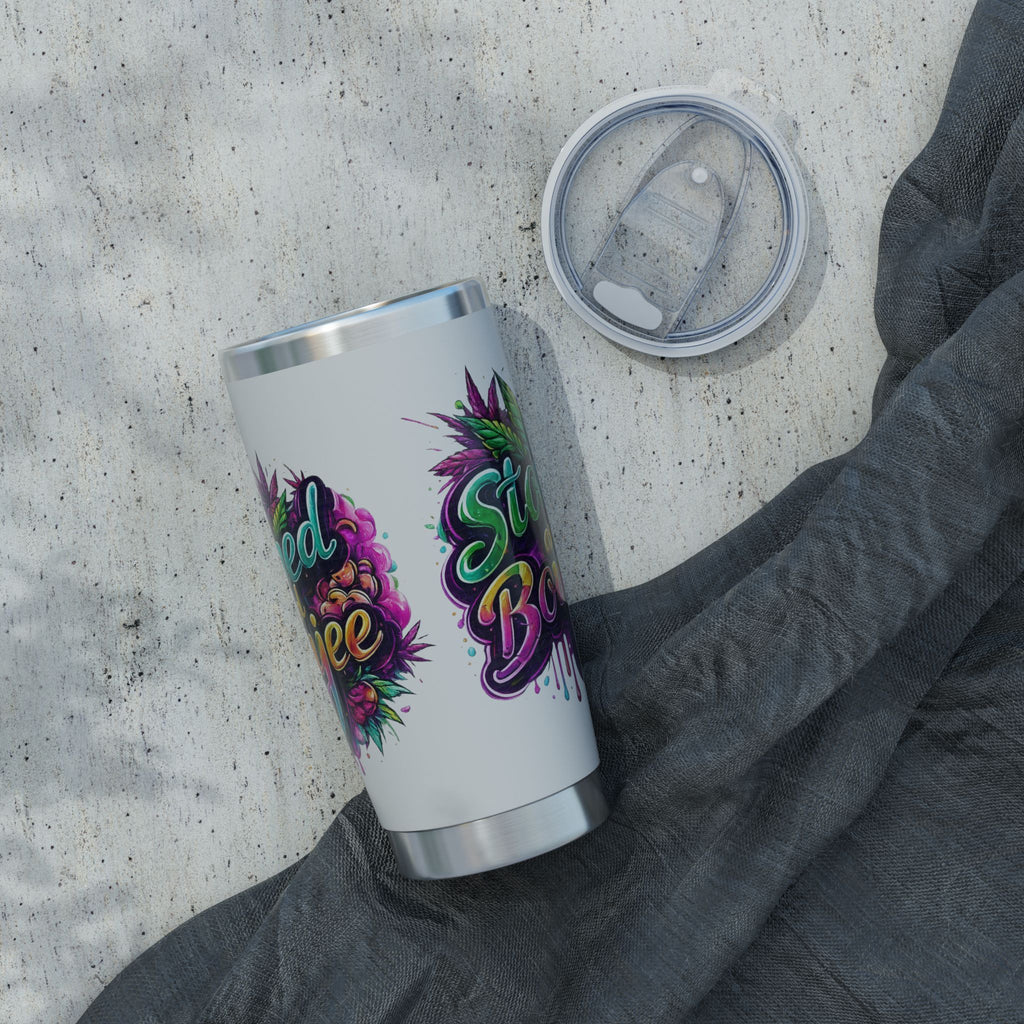 Vagabond 20oz Tumbler — Colorful 'Stay Bree' Floral Stainless Travel Mug