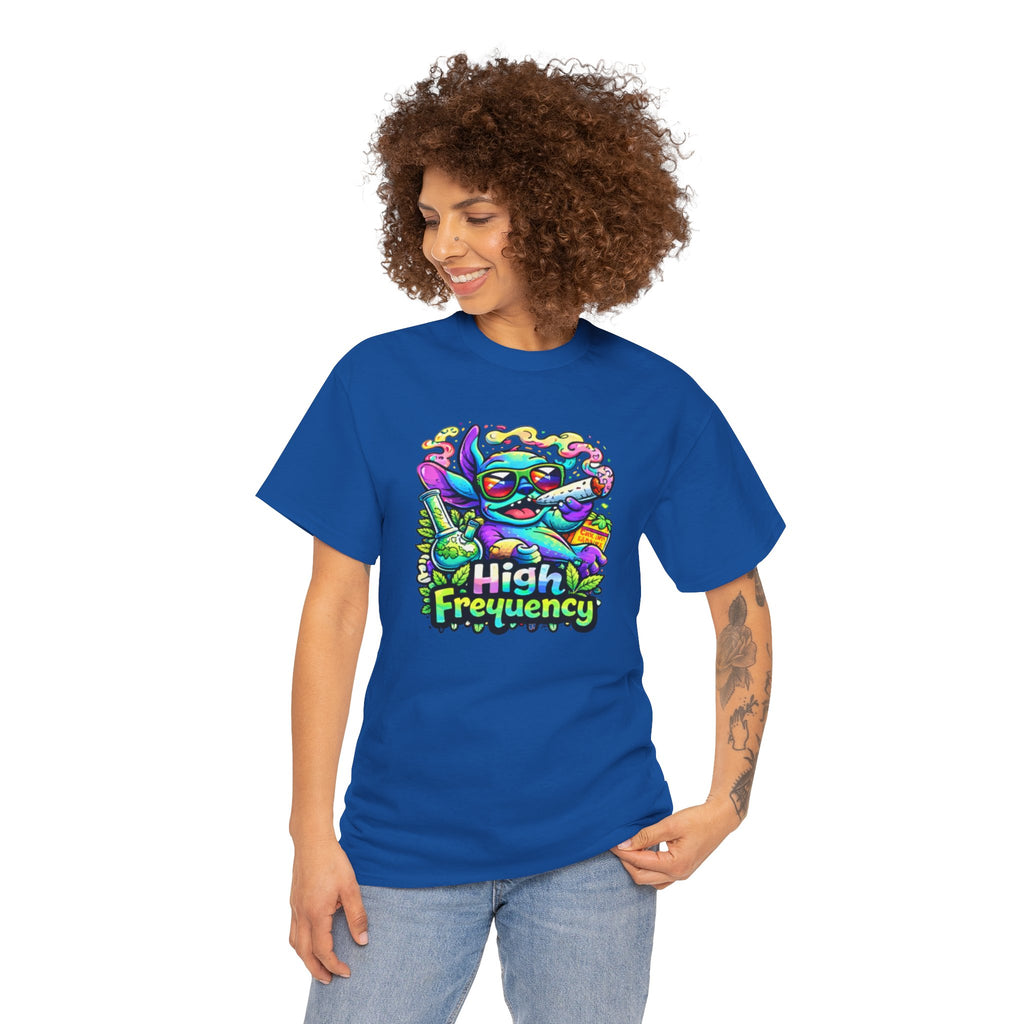 Psychedelic Cat 'High Frequency' Graphic Tee