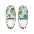 Women’s Indoor Slippers — Tropical Beach Cartoon Print