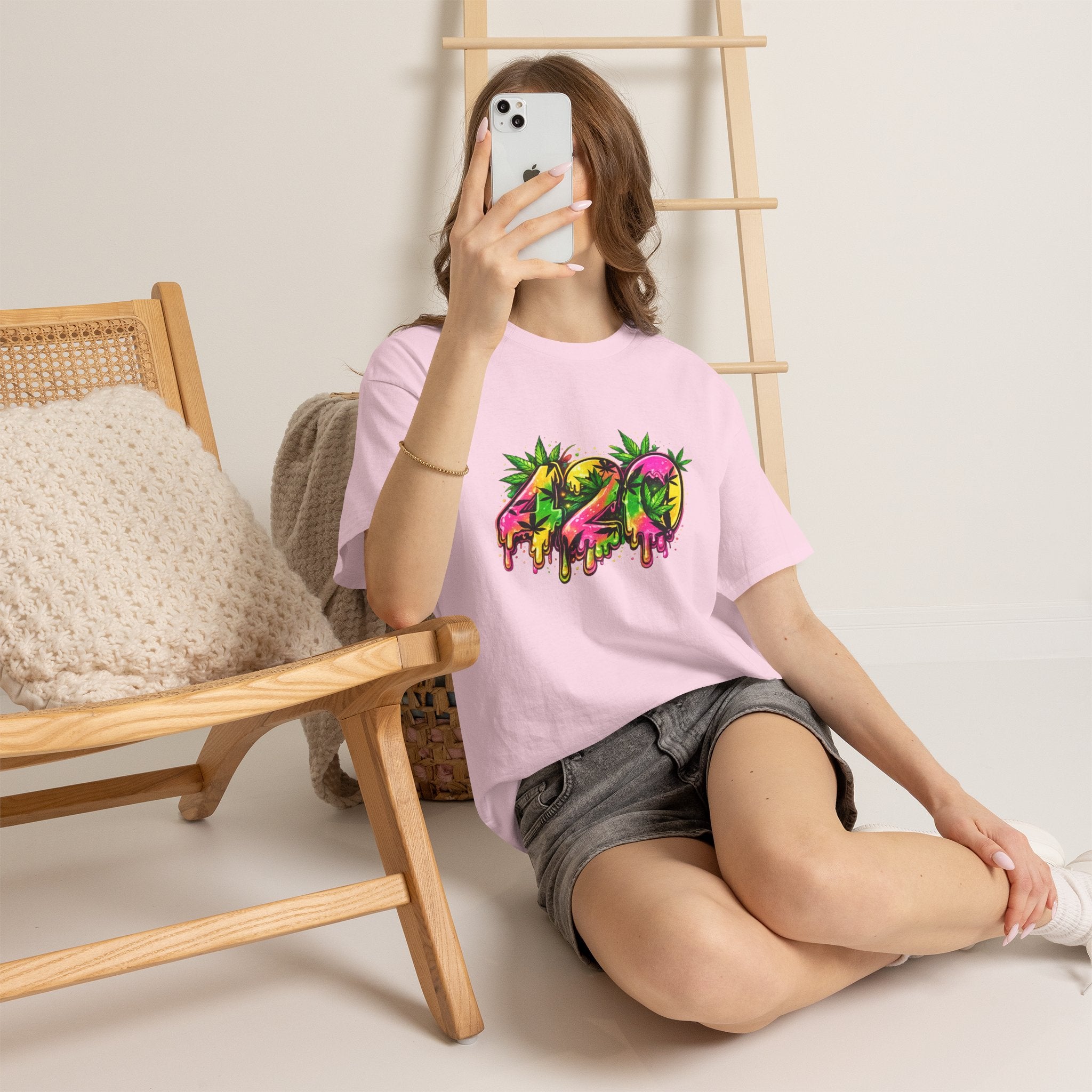 420 Drip Graphic T-Shirt — Cannabis Leaf Streetwear Tee