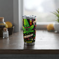 High Vibes 20oz Tumbler — Colorful Cannabis Leaf & Stoner Art Travel Mug