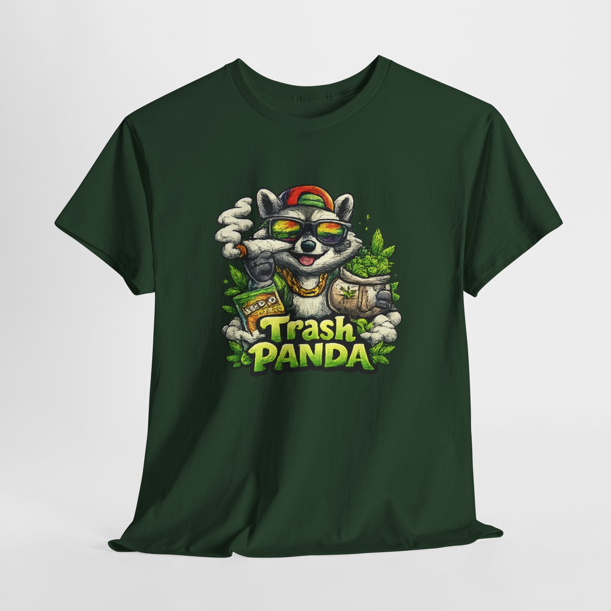 Trash Panda Graphic Tee — Funny Raccoon Streetwear Shirt