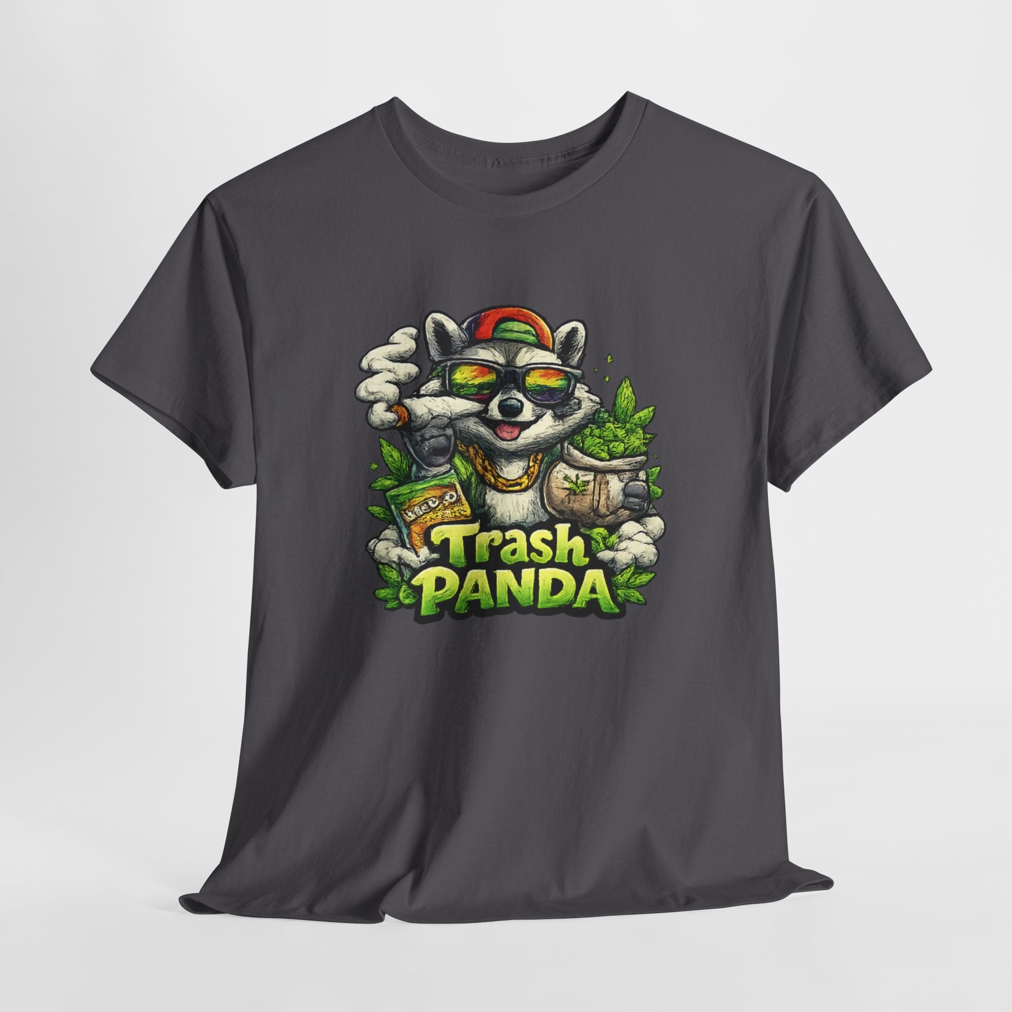 Trash Panda Graphic Tee — Funny Raccoon Streetwear Shirt