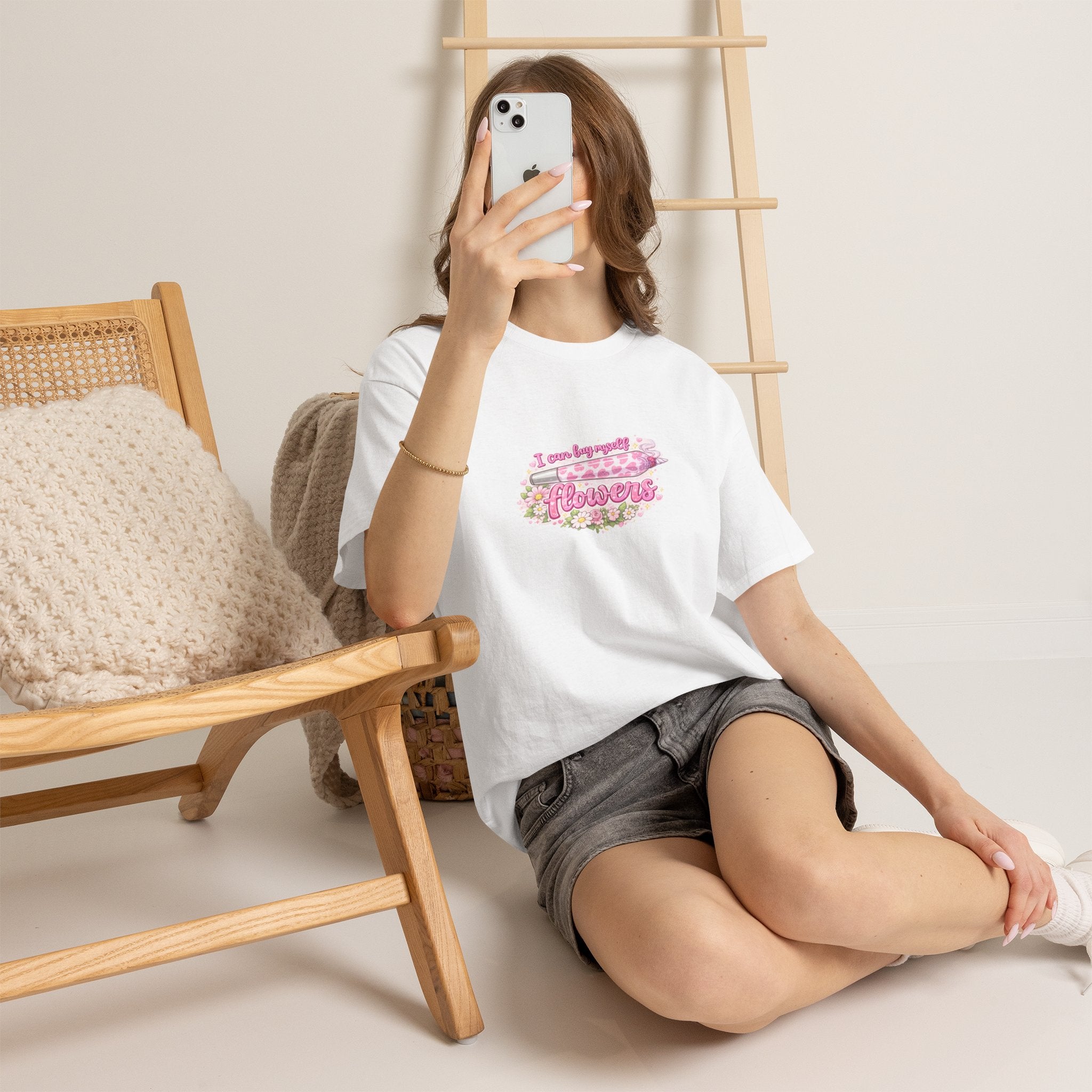 Floral 'I Own A Bouquet Of Flowers' Graphic Tee — Women's Cute Garden Shirt