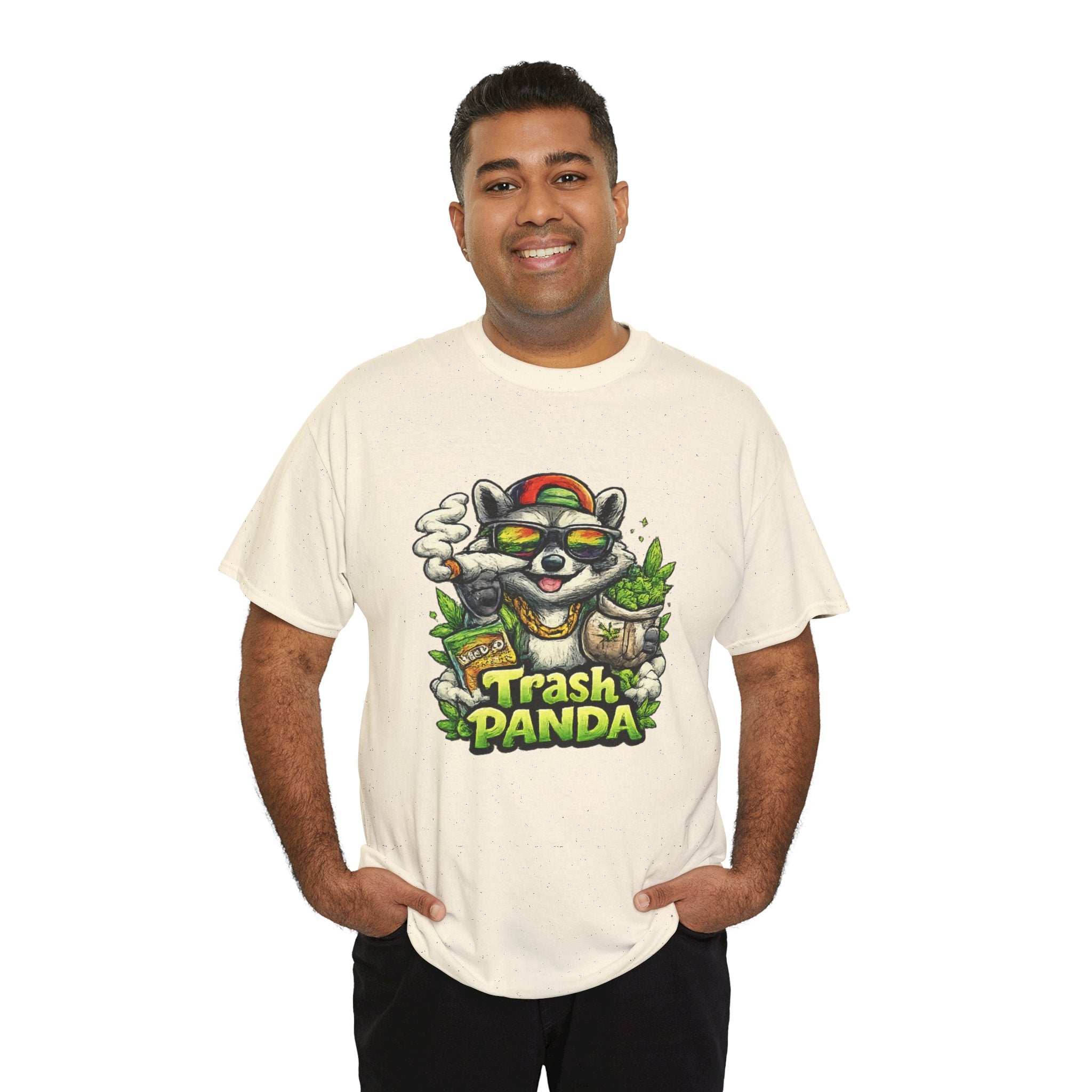 Trash Panda Graphic Tee — Funny Raccoon Streetwear Shirt