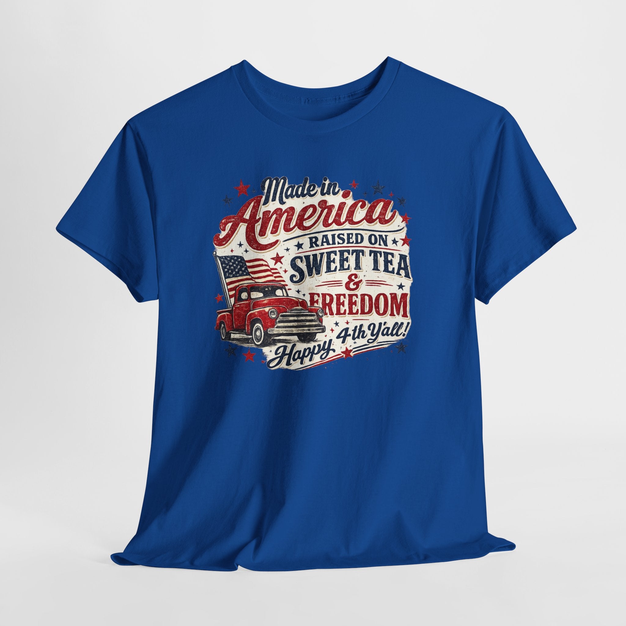 Made in America Sweet Tea & Freedom T-Shirt — 4th of July Patriotic Tee