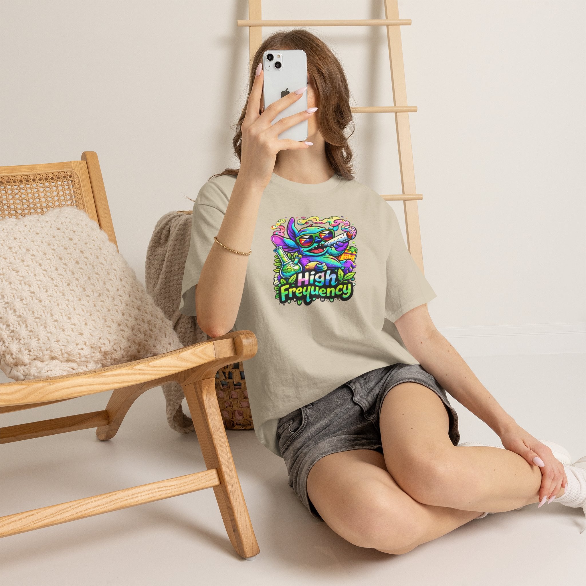 Psychedelic Cat 'High Frequency' Graphic Tee