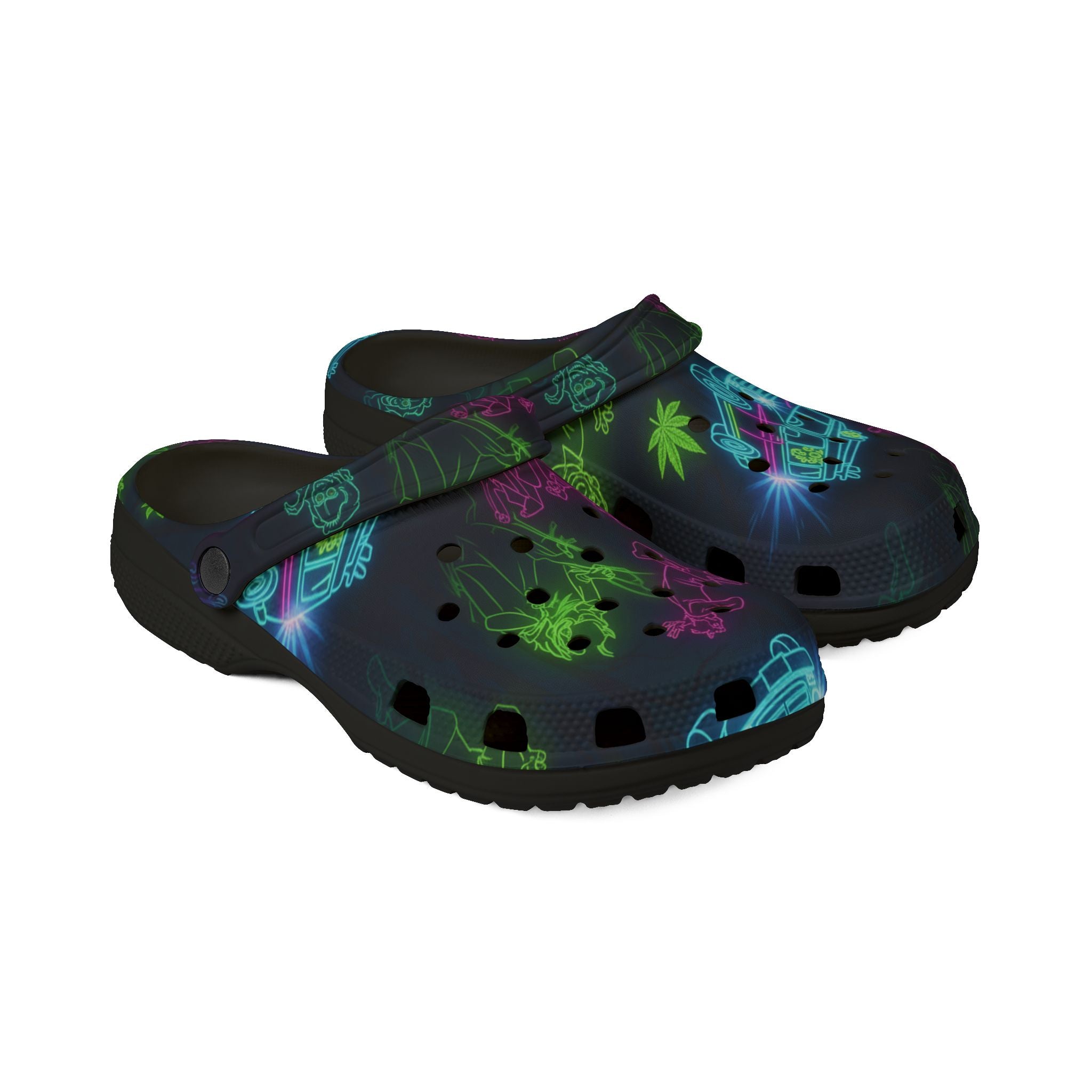 Neon Beach Party Clogs — EVA Foam Garden Shoes