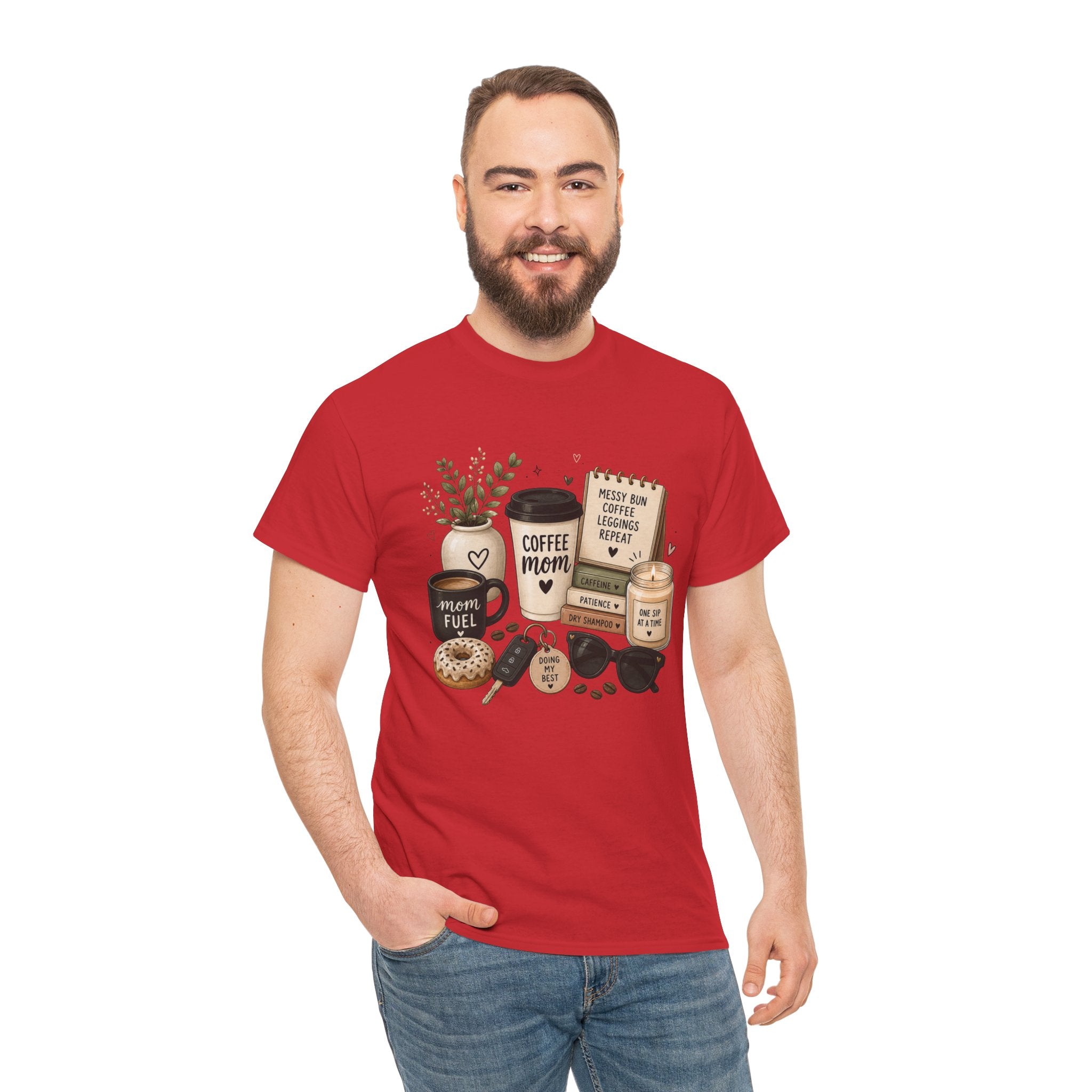 Coffee Mom Tee — Cute Coffee & Cookies Graphic T-Shirt