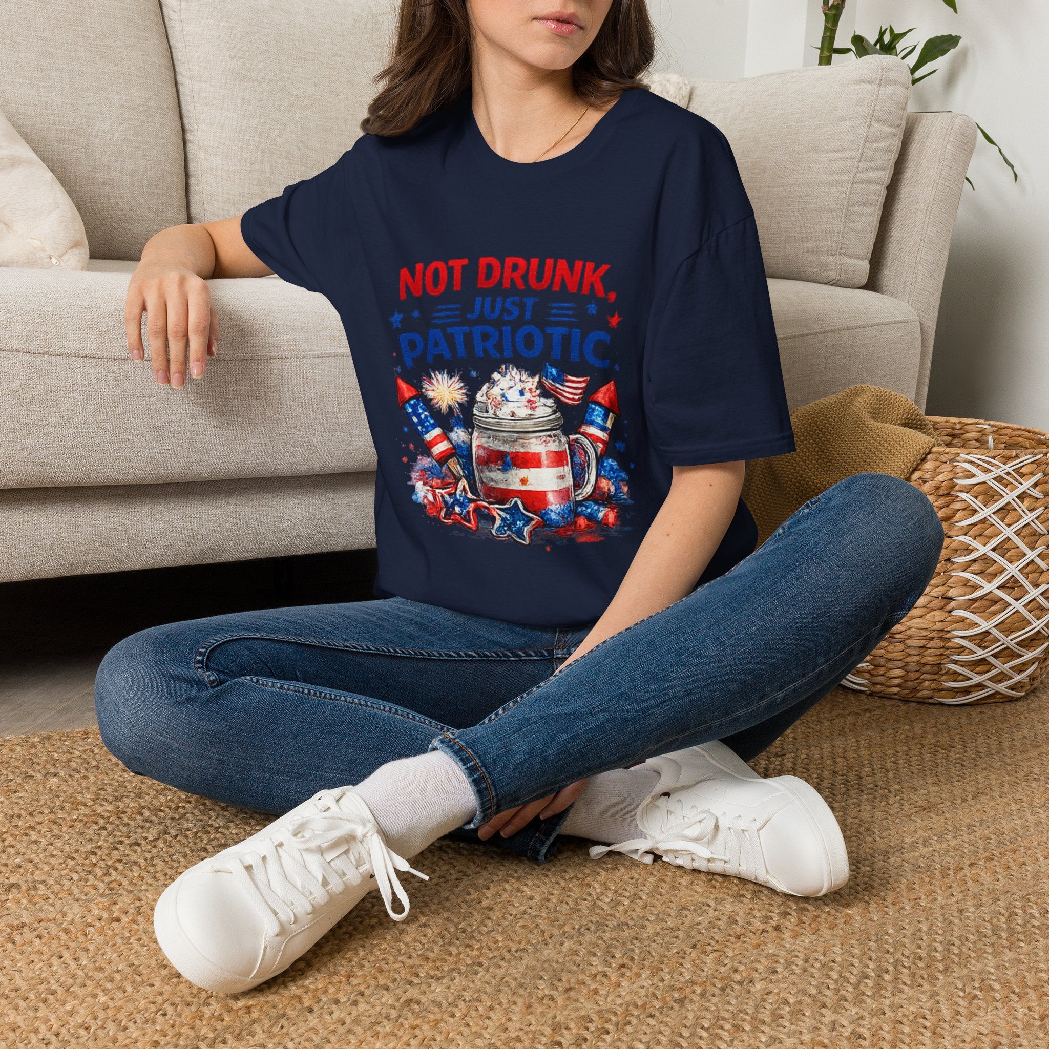 Patriotic 'Not Drunk, Just Patriotic' T-Shirt