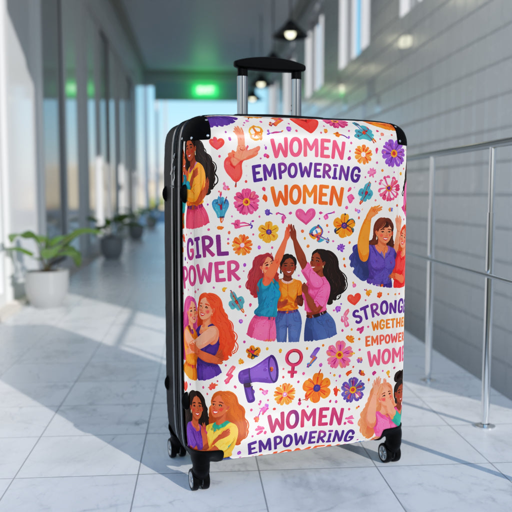 Women Empowering Women Suitcase – Feminist Travel Carry-On
