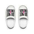 Do Not Engage Slippers — Women's Indoor Cozy Slip-On with Pink Lightning