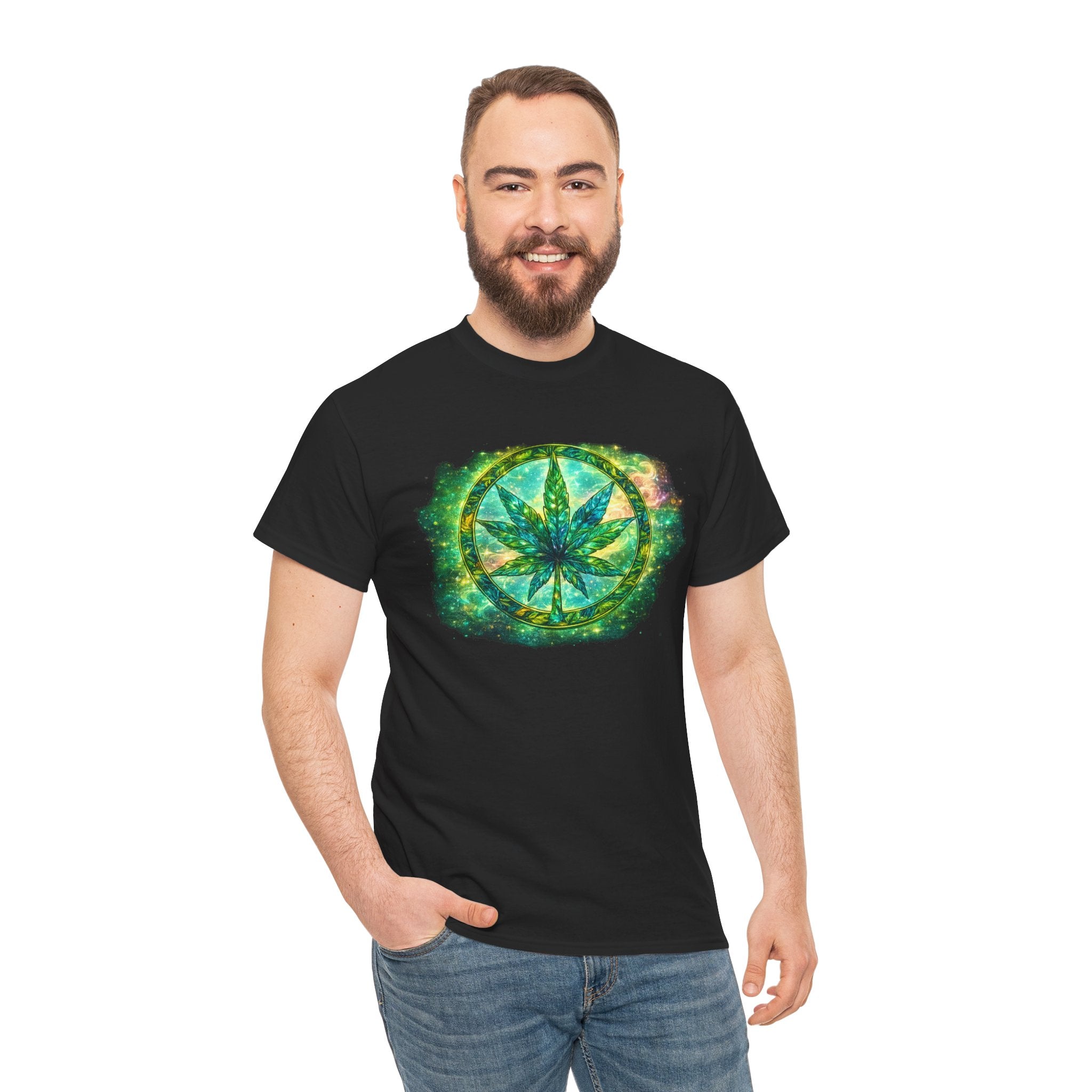 Marijuana Leaf Tie-Dye T-Shirt
