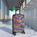 Psychedelic Desert Suitcase – Colorful Cartoon Coyote Luggage
