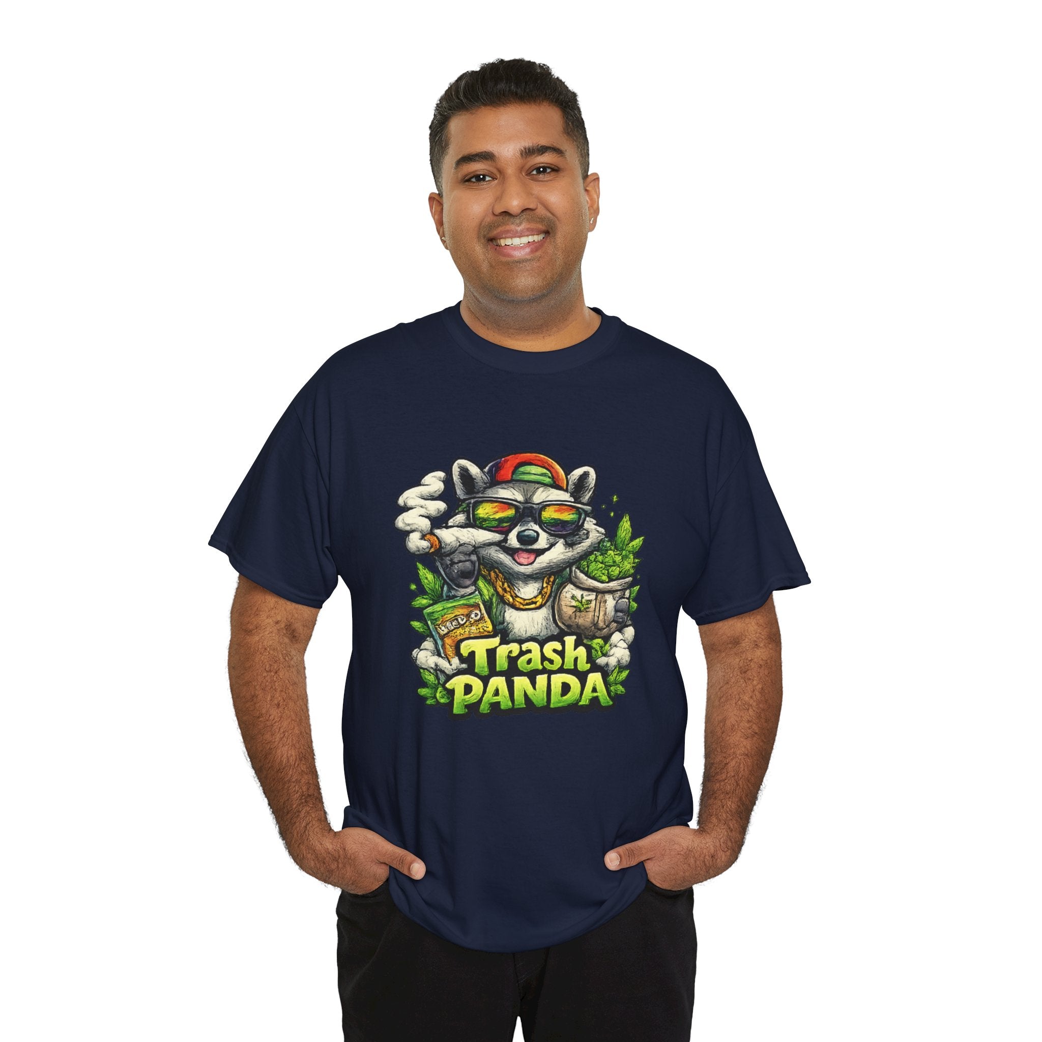 Trash Panda Graphic Tee — Funny Raccoon Streetwear Shirt