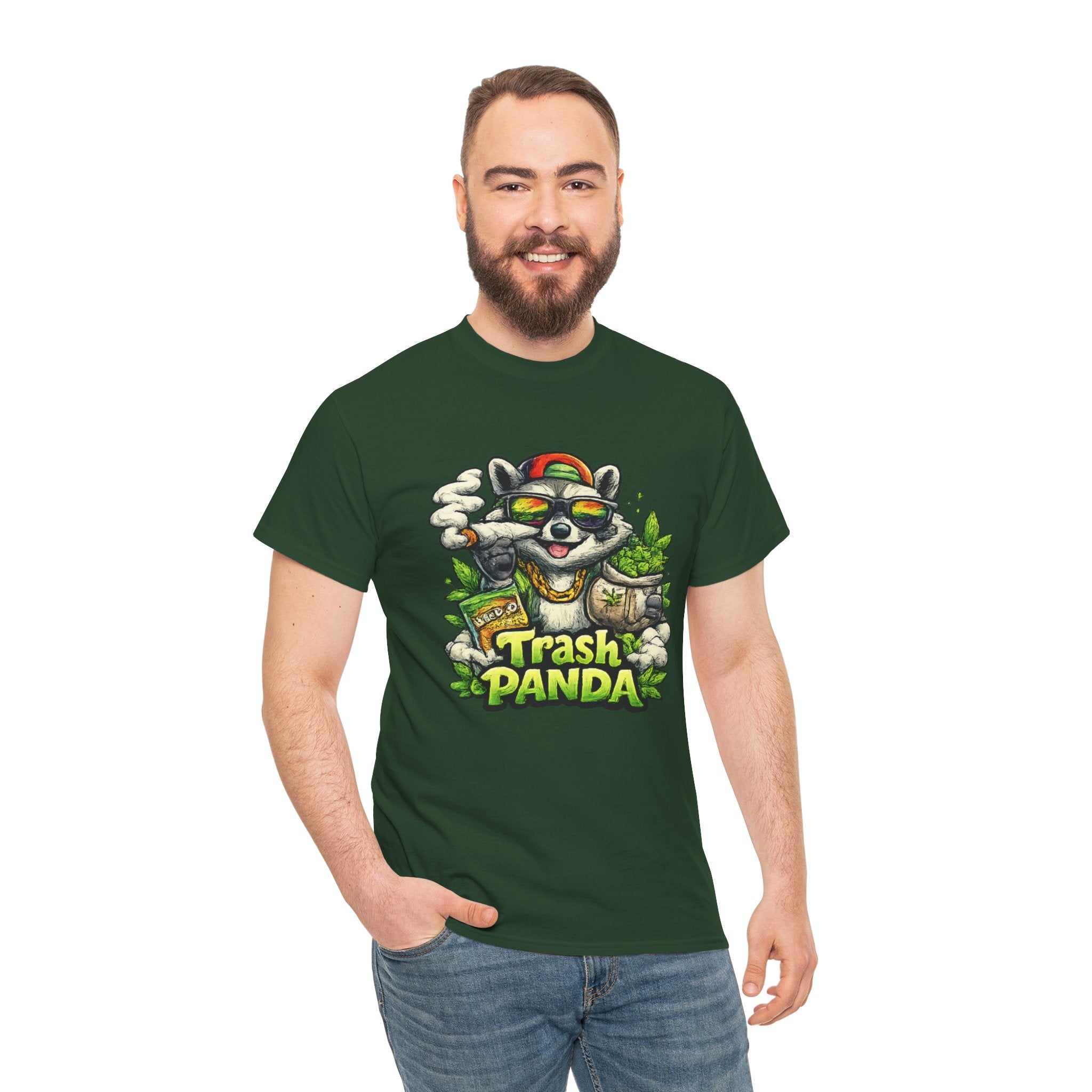 Trash Panda Graphic Tee — Funny Raccoon Streetwear Shirt