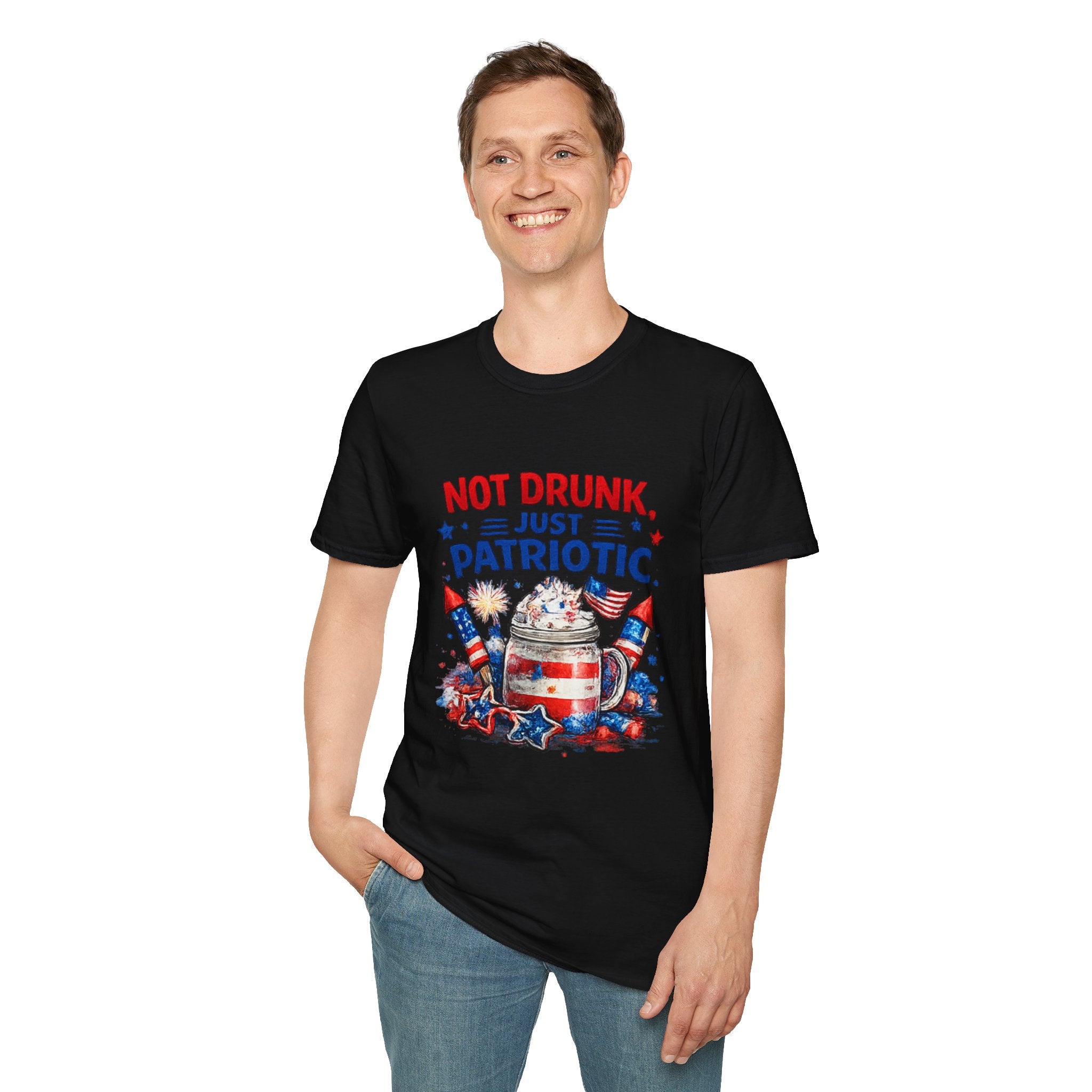 Patriotic 'Not Drunk, Just Patriotic' T-Shirt