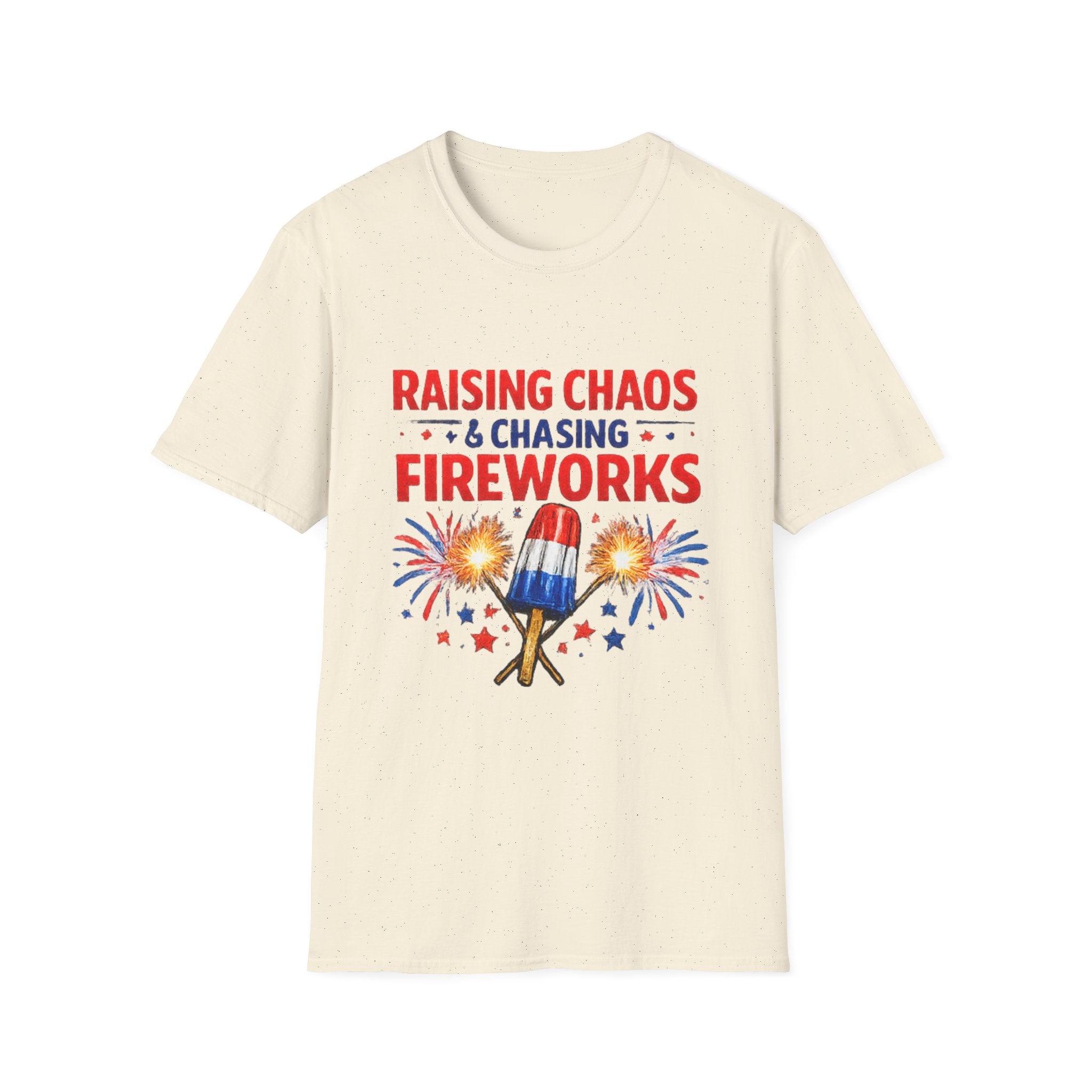 Patriotic 'Raising Chaos & Chasing Fireworks' T-Shirt
