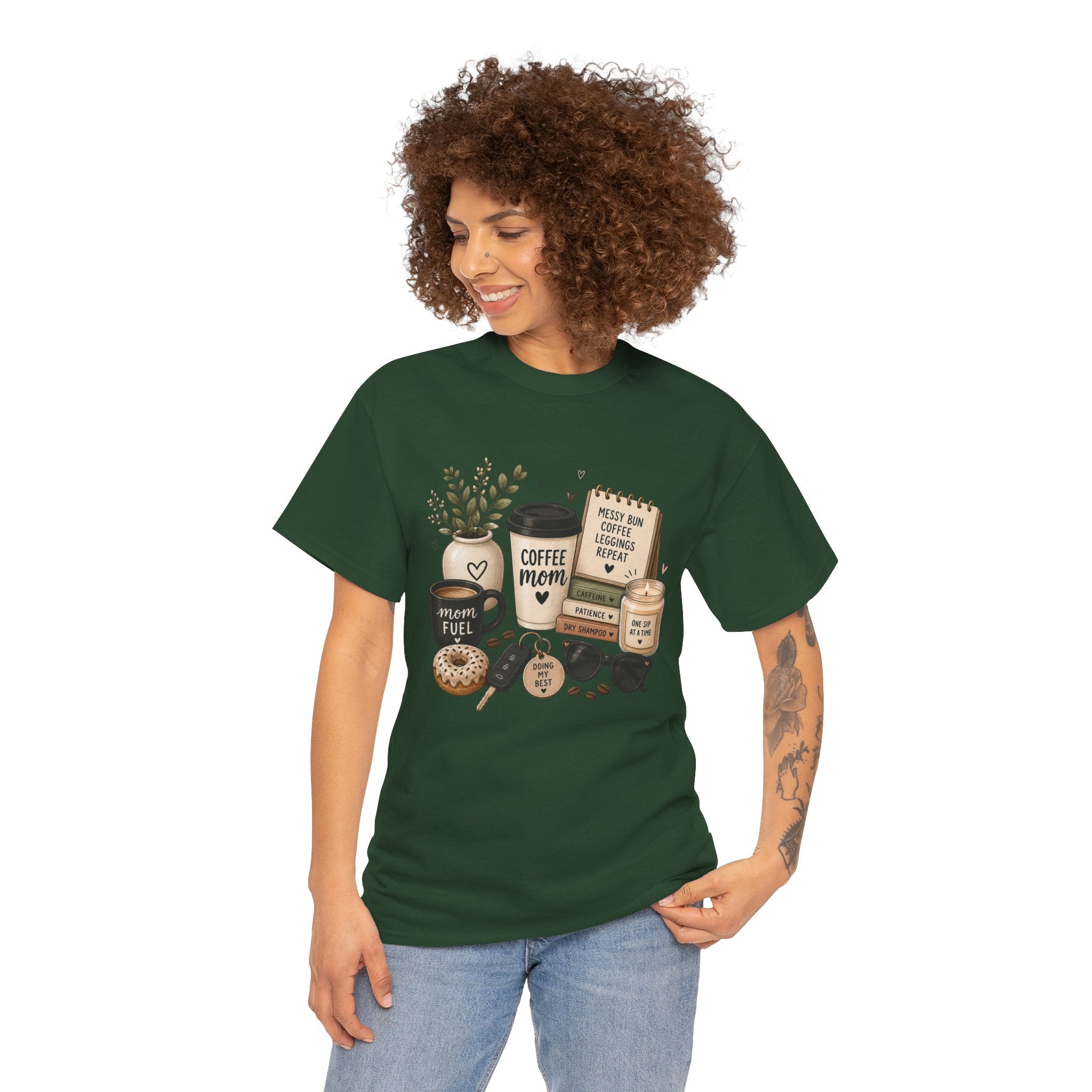 Coffee Mom Tee — Cute Coffee & Cookies Graphic T-Shirt