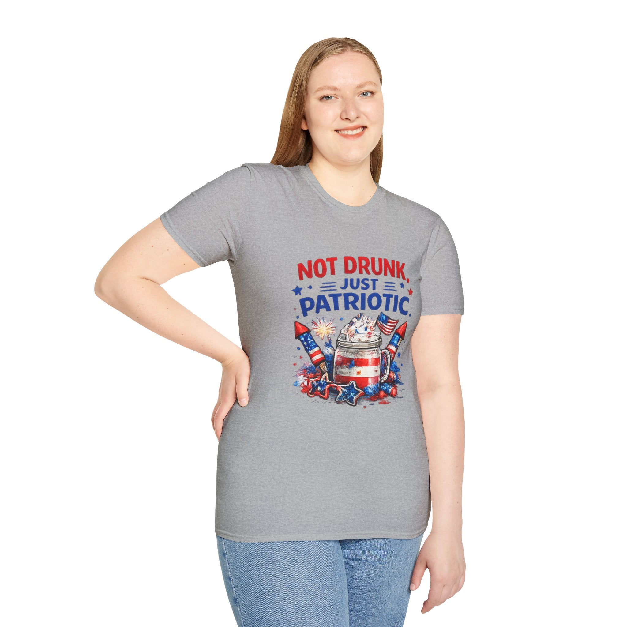 Patriotic 'Not Drunk, Just Patriotic' T-Shirt
