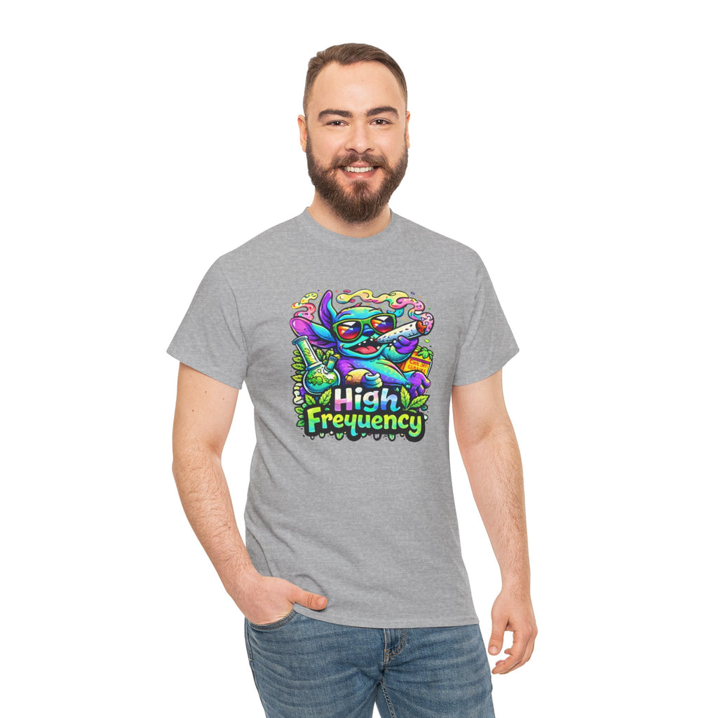 Psychedelic Cat 'High Frequency' Graphic Tee