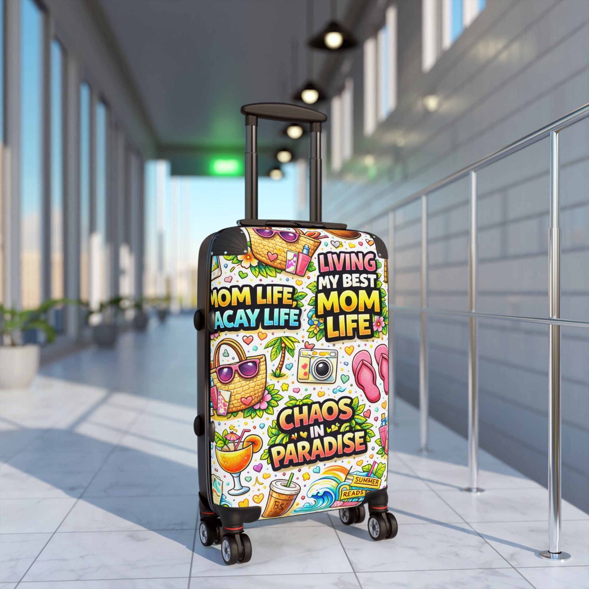 Suitcase – "Living My Best Mom Life: Chaos in Paradise" Carry-On