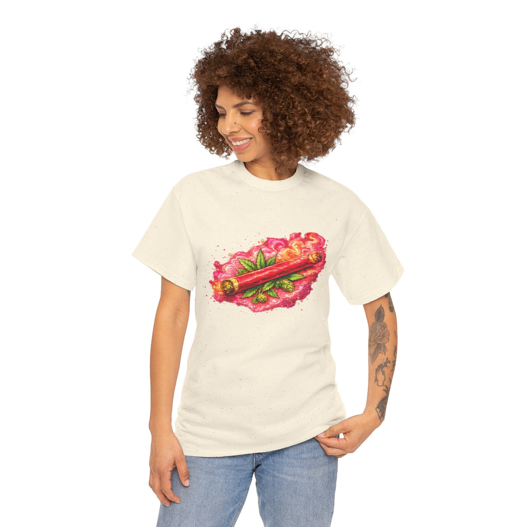 Spicy Cigar Verde Tee — Retro Chili & Cigar Graphic T-Shirt