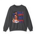 Patriotic 'Stars, Stripes & Sass' Crewneck Sweatshirt – 4th of July Freedom Pass Graphic