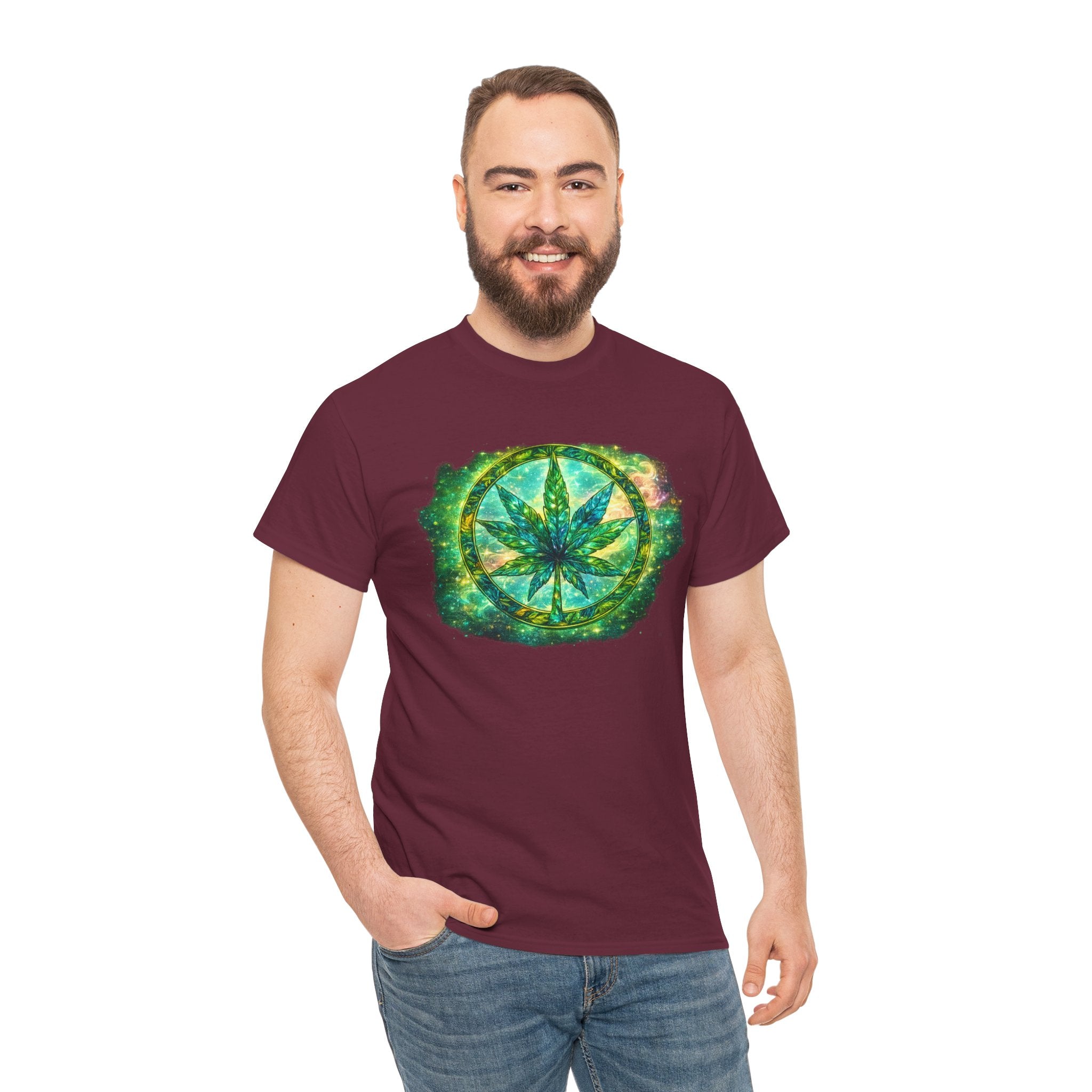 Marijuana Leaf Tie-Dye T-Shirt