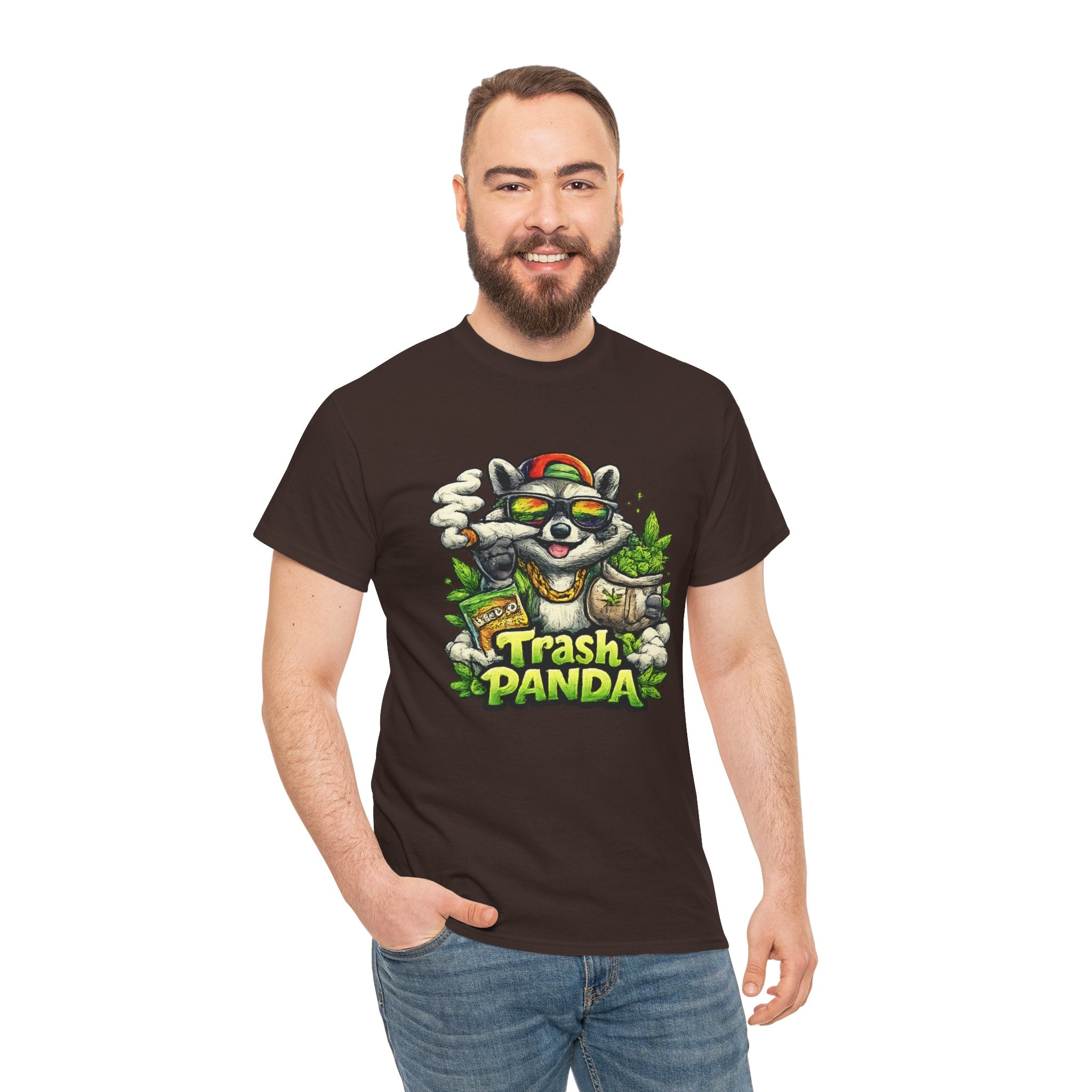 Trash Panda Graphic Tee — Funny Raccoon Streetwear Shirt