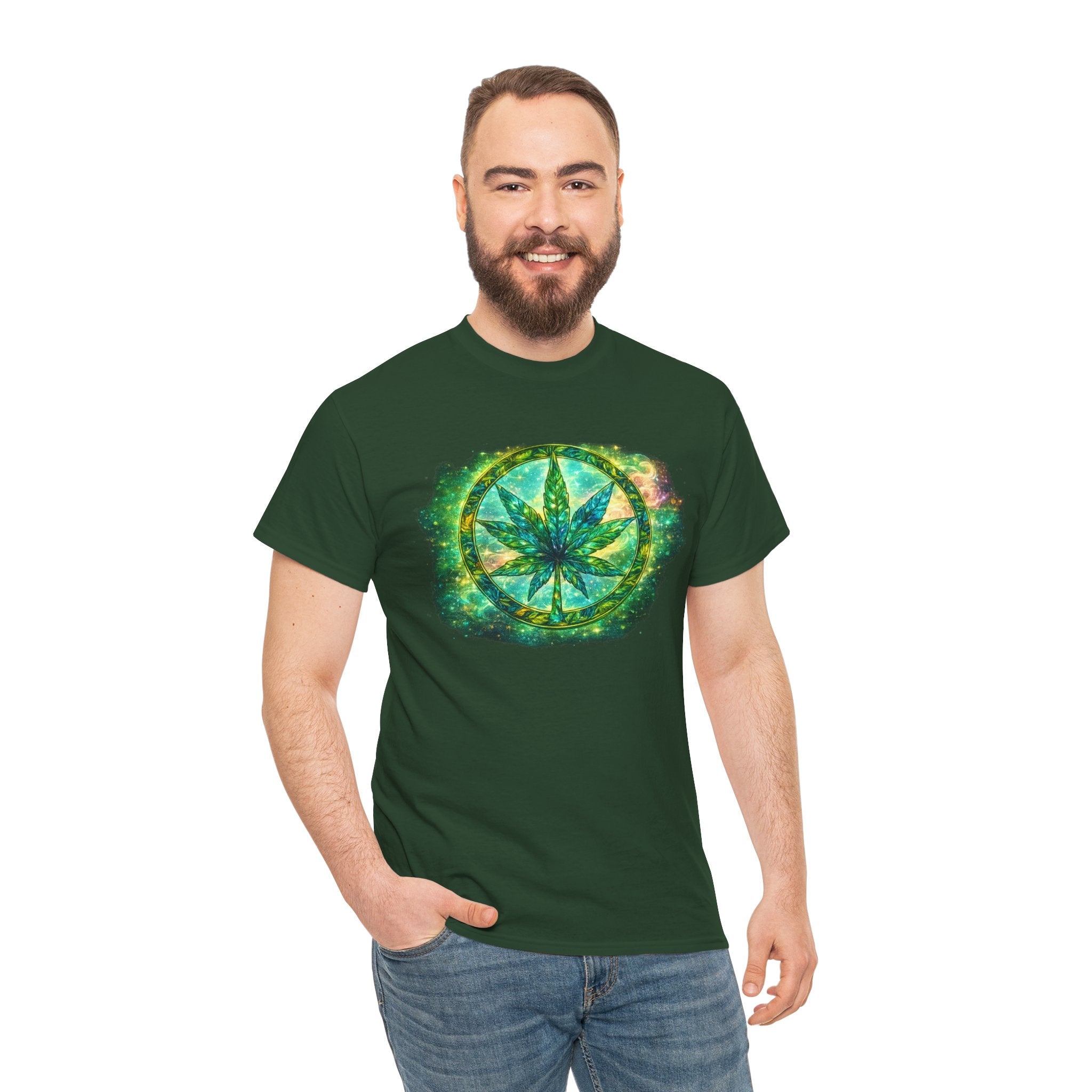 Marijuana Leaf Tie-Dye T-Shirt