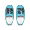Do Not Engage Slippers — Women's Indoor Cozy Slip-On with Pink Lightning