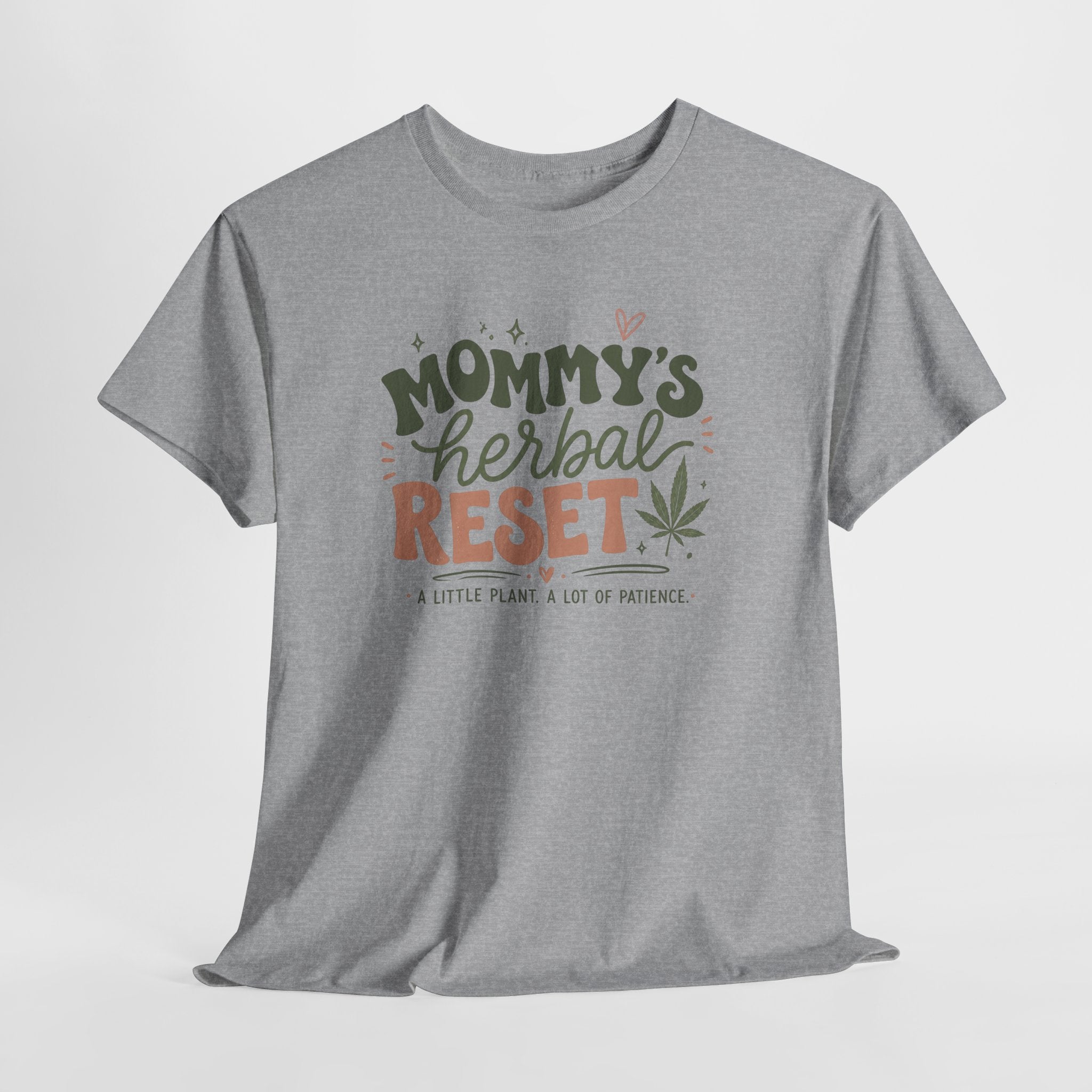 T-Shirt — "Mommy's Herbal Reset" Graphic Tee (Cannabis Plant Mom Shirt)