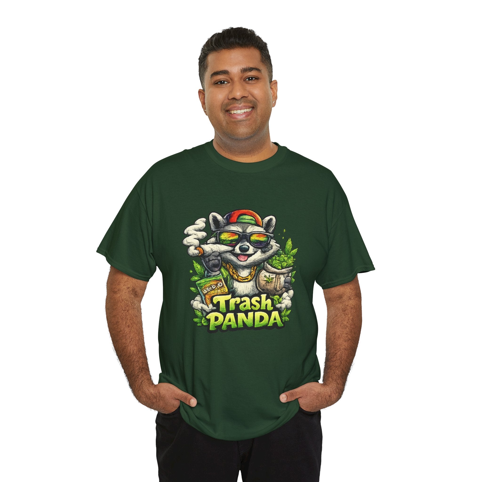Trash Panda Graphic Tee — Funny Raccoon Streetwear Shirt