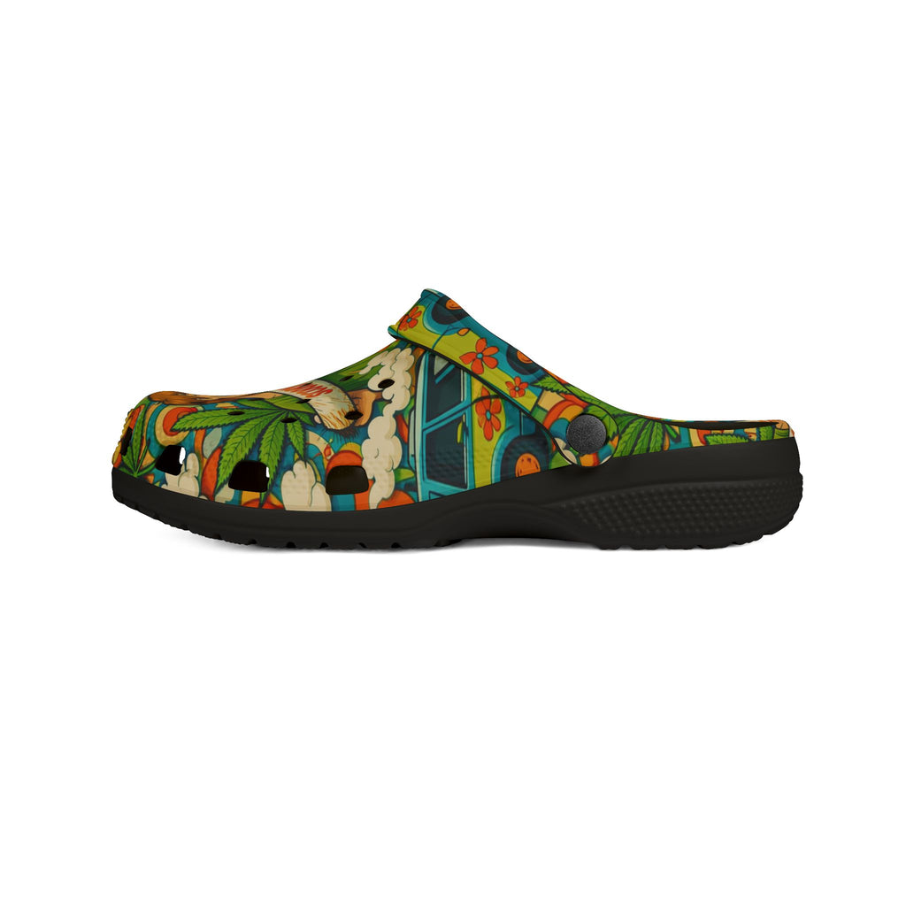 Scooby-Doo Floral EVA Clogs — Cartoon Comfort Slip-On Shoes