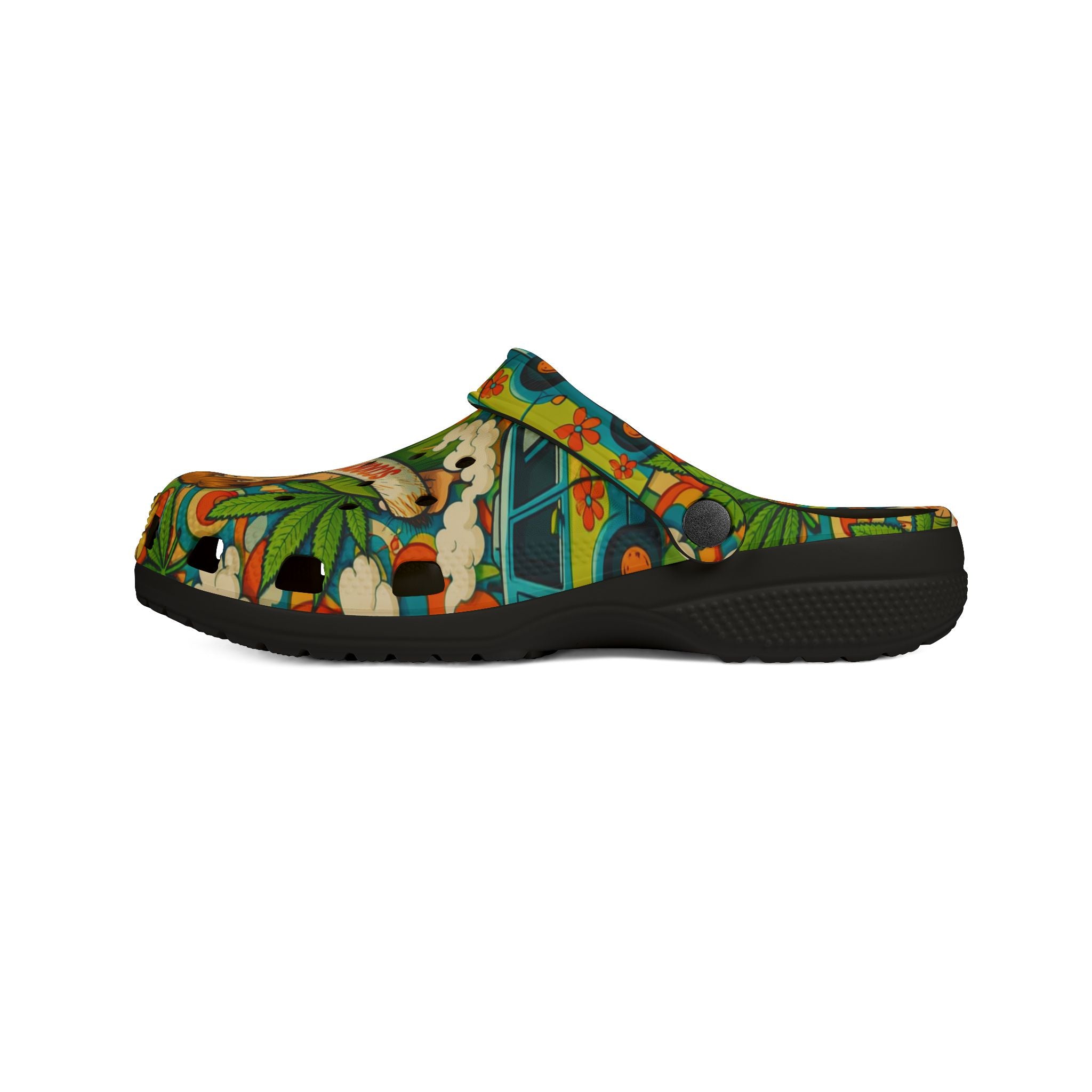Scooby-Doo Floral EVA Clogs — Cartoon Comfort Slip-On Shoes