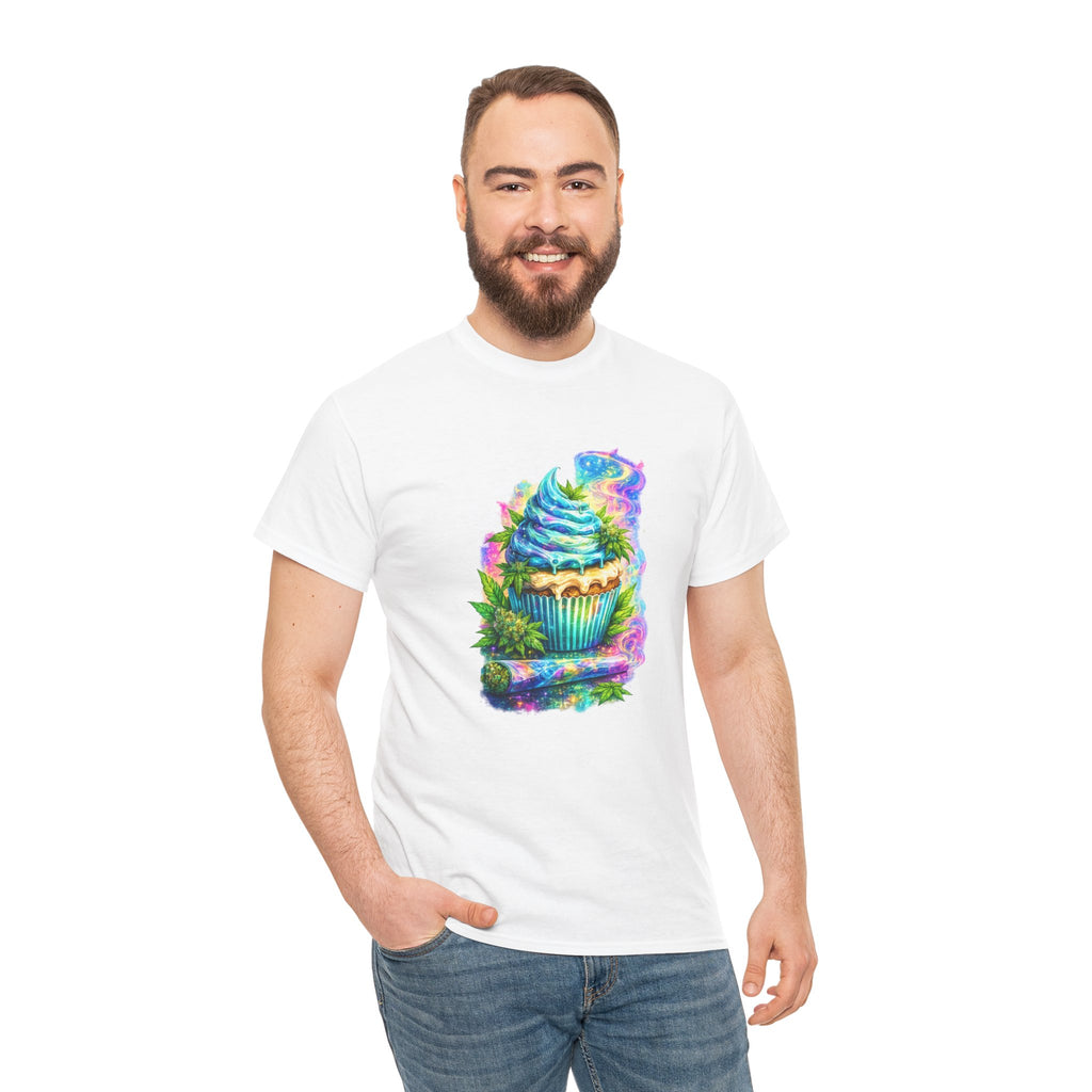 Cupcake Fantasy T-Shirt — Rainbow Psychedelic Dessert Tee