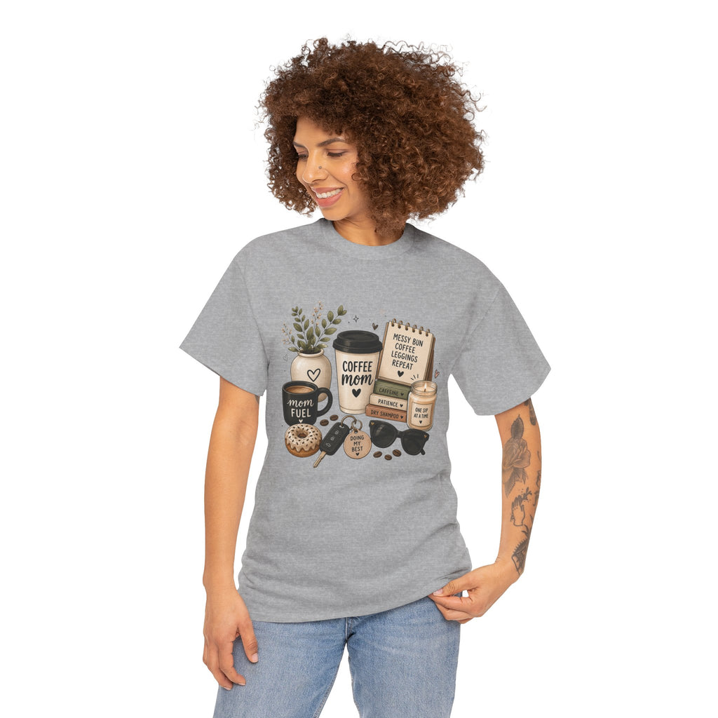 Coffee Mom Tee — Cute Coffee & Cookies Graphic T-Shirt
