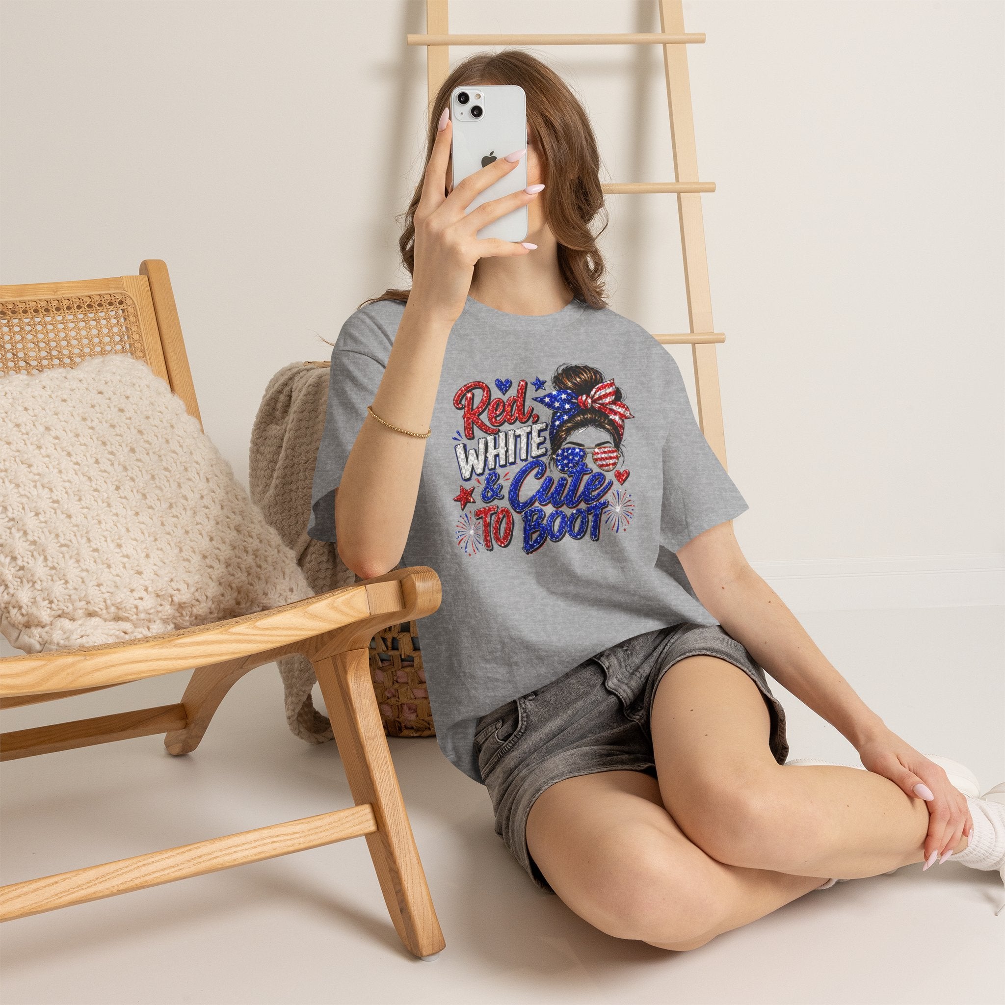 Patriotic 'Red White & Cute To Boot' Tee