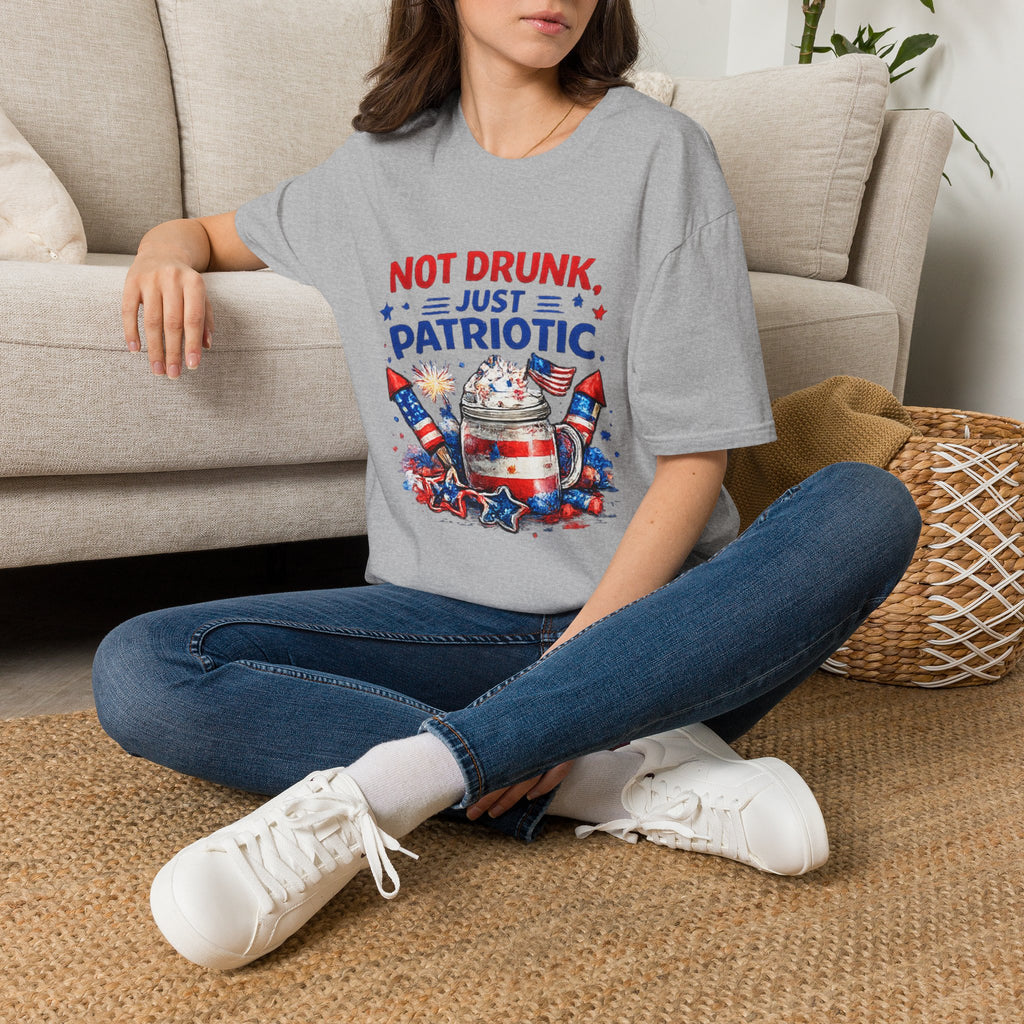 Patriotic 'Not Drunk, Just Patriotic' T-Shirt